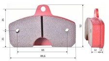 Satz Bremsbeläge (2 Stück)
