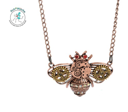 Halskette steampunk biene - halskette,