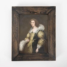 Biedermeier Keramikgemälde