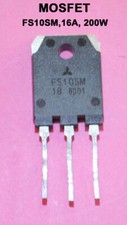 FS10SM-18 (FS10SM-18A) Transistor MOSFET, N-FET, 900V 10A 200W TO-3P Mitsubishi