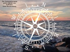 Aufkleber Windrose Kompass für Wohnwagen, Wohnmobil und Auto