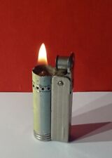 Altes IMCO TRIPLEX JUNIOR 6600 Benzinfeuerzeug Lighter blau und gelb Brennt!