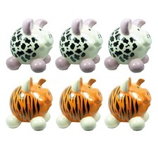 Sparschwein klein, 6 Stück 2 Tiermotive Spardose HTI-Living