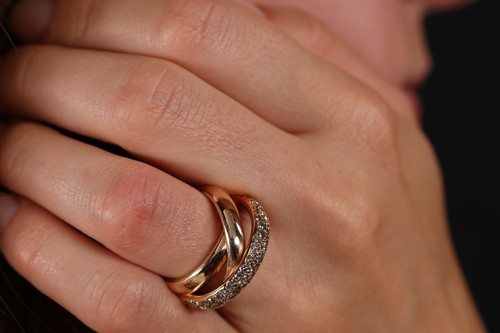 Dreier ring übereinander - dreier,