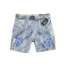 Trachten Lederhose bayrische Lederhose kurz Baverian Lederhose mit Gürtel :46-64