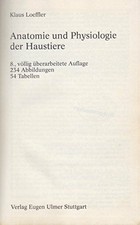 Anatomie und Physiologie der Haustiere. (UTB 13) Buch -