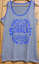 FC Schalke 04 Fanwear Muscle Shirt Größe L  Since 1904 Blau-Grau Fan Nordkurve