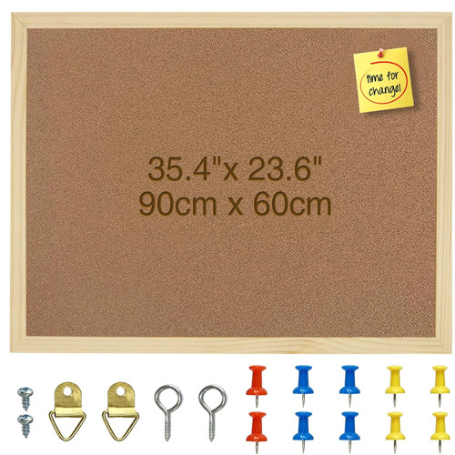 Korkpinnwand 90x60 mit - korkpinnwand,