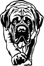 ENGLISCHER MASTIFF Aufkleber -