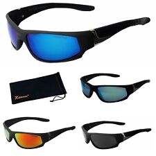Rennec Sonnenbrille Polarisiert Sport Biker Brille Schmal Wrap Around UV400 P55