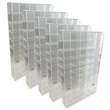 5 Stück - Sortierkasten 40-fach transparent Storage Box