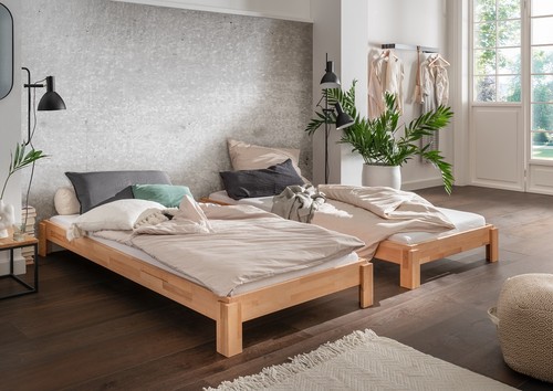 Stapelbett 90x200cm massivholz - 90x200cm,
