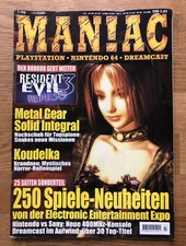 Maniac / Man!ac Zeitschrift Ausgabe Juli 1999 * 7/99 * Inkl Test Megaman X4 PS1