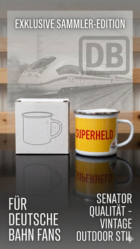 Emaille tasse superheld bsw - superheld,