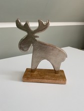 Deko Elch Silber, Aufsteller