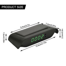 Solar Digitaluhr für Auto