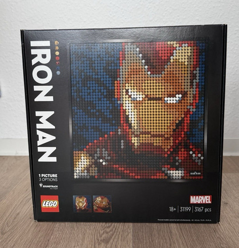 Lego art marvel studios - art, iron