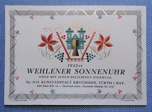 Altes weinetikett - altes,