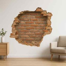 3D Mauerloch Wandtattoo – Coole Illusion für Wand, Flur & Jugendzimmer