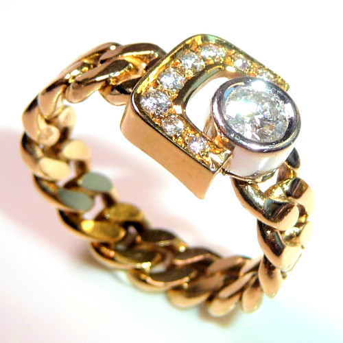 Ring 585 gold diamanten - ring,
