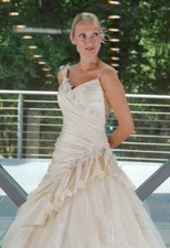 Brautkleid neu creme - 8, 36
