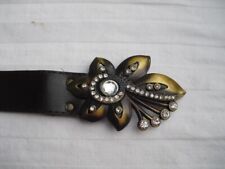 DAMEN - GÜRTEL, BRAUN , dekorative Schnalle ,  RETRO, VINTAGE, 82 cm
