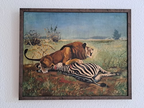 Original ölgemälde löwe - original,