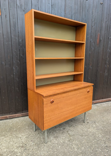 Teak highboard bücherregal - teak,