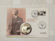 100 Francs Silbermünze 1994 Olympische Spiele Atlanta - Diskuswurf PP