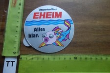 Alter Aufkleber Aquarianer Aquarium Aquarianer Filter Pumpe Heizung EHEIM (TTD)