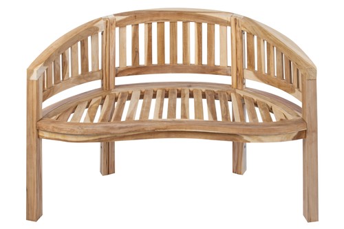 Gartenbank bananenbank teak - bananenbank,