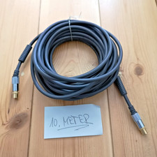 G&BL High Resolution Antennenkabel 4fach geschirmt  Kupfer Ferrite vergoldet 10m