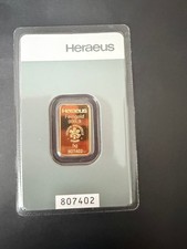 Goldbarren Heraeus 5g Gold Barren
