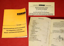 Betriebsanleitung B135D Bauer Kompressor DW + KW 260, 270, 280 Ersatzteilliste