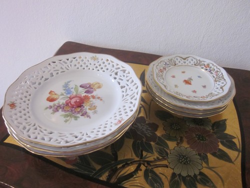 Schumann porzellan teller set - schumann, teller-set