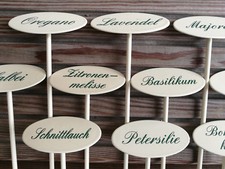Kräuterschilder Kräuterstecker Innen Balkon Terasse INDOOR Kräutertopf Kräuter