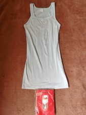 Neue Herren Unterwäsche-Set Unterhemd Gr 6 Und Slip Gr 7 XL Blau 100%Baumwolle