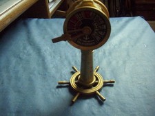 Telegraph mit Steuerrat  Messing geb.