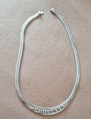 Vintage kette collier silber - vintage,