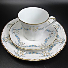 Hutschenreuther Porzellan Kaffeegedeck 3-teilig Serie Racine Fontaine Bleu