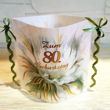 Tischdekoration zum 80