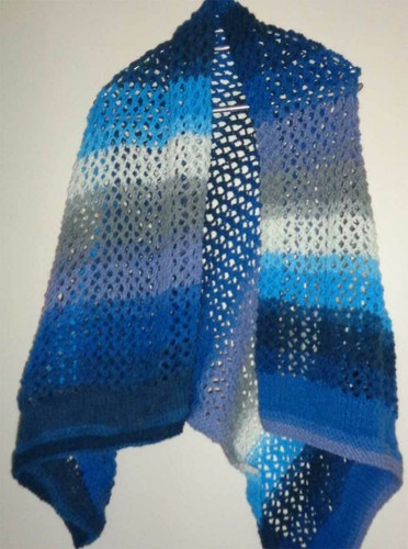 Handgestrickte stola - stola, in
