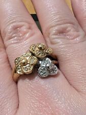 Frauen Luxus Ring 585 Gelbgold, Weißgold, Rosegold Mit Diamanten (W-si0,05ct) 55