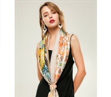 Designer Bunt Seidentuch