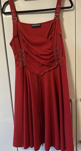 Rotes stretchkleid l - rotes,