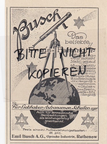 Rathenow werbung 1926 emil - werbung,