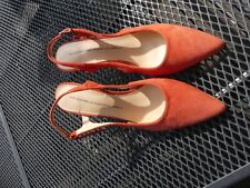 Damen Schuhe Sling Pumps orange Gr. 39 Andrea Manueli 190 € High Heels