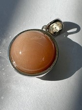 La Luna Design  925 Silber rhod. Sonnenstein Anhänger, 8 ct.