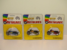 Metalbox Konvolut Kawasaki 750 Matchbox Nachbau 70-80er 3x neu in OVP