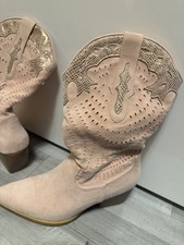 Modische Cowboystiefel, Rosa, Gr 39